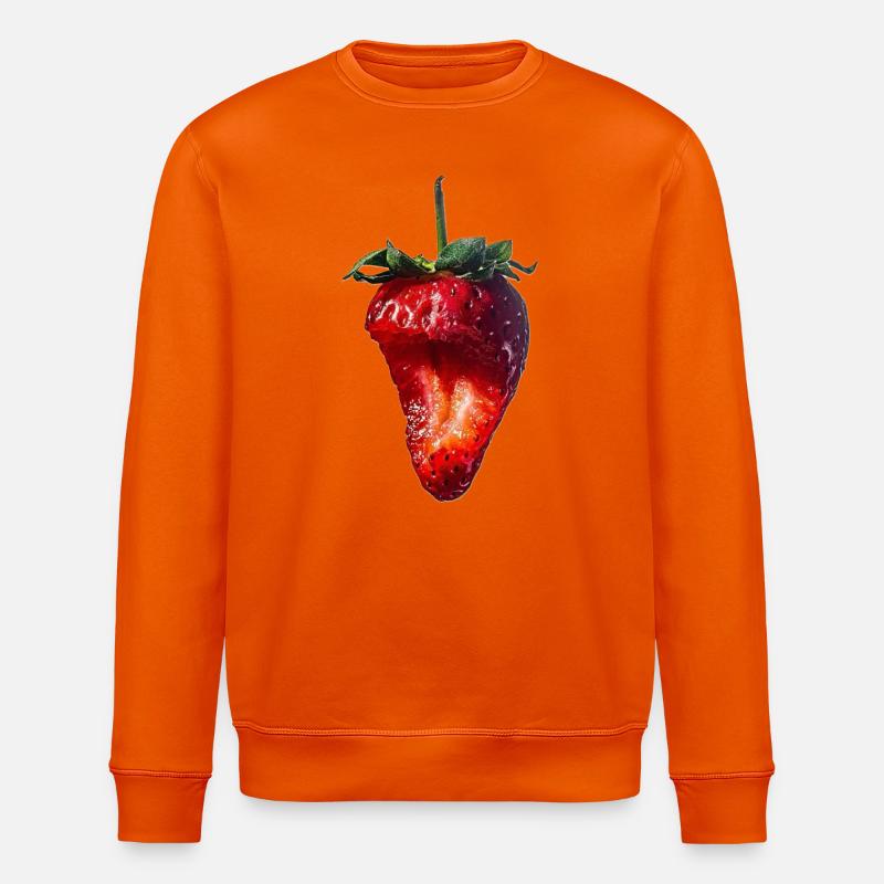 Strawberry Erdbeere - Stanley/Stella Unisex Bio-Sweatshirt ROLLER - Tieforange
