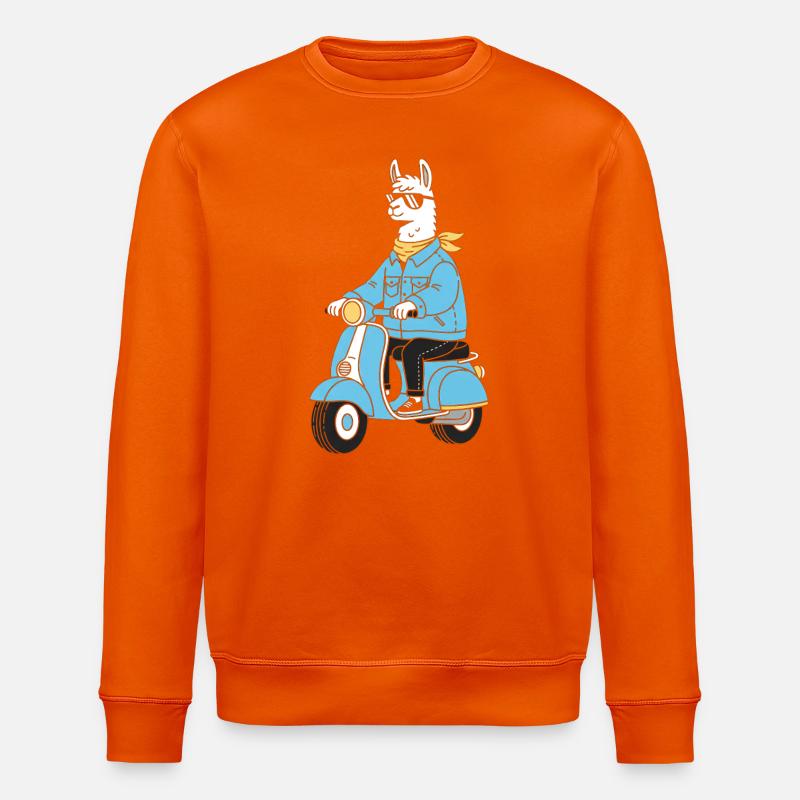 Trottinette en denim Lama - Sweat bio ROLLER Stanley/Stella Unisexe - orange profond