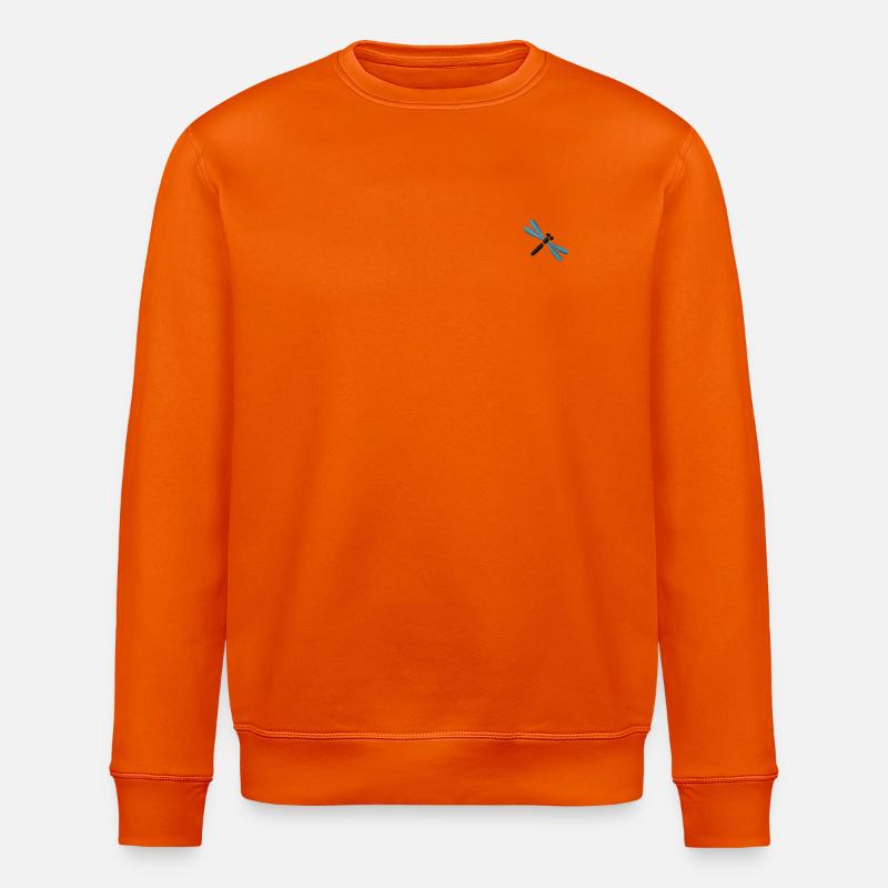 Libelle bestickt - Stanley/Stella Unisex Bio-Sweatshirt ROLLER - Tieforange