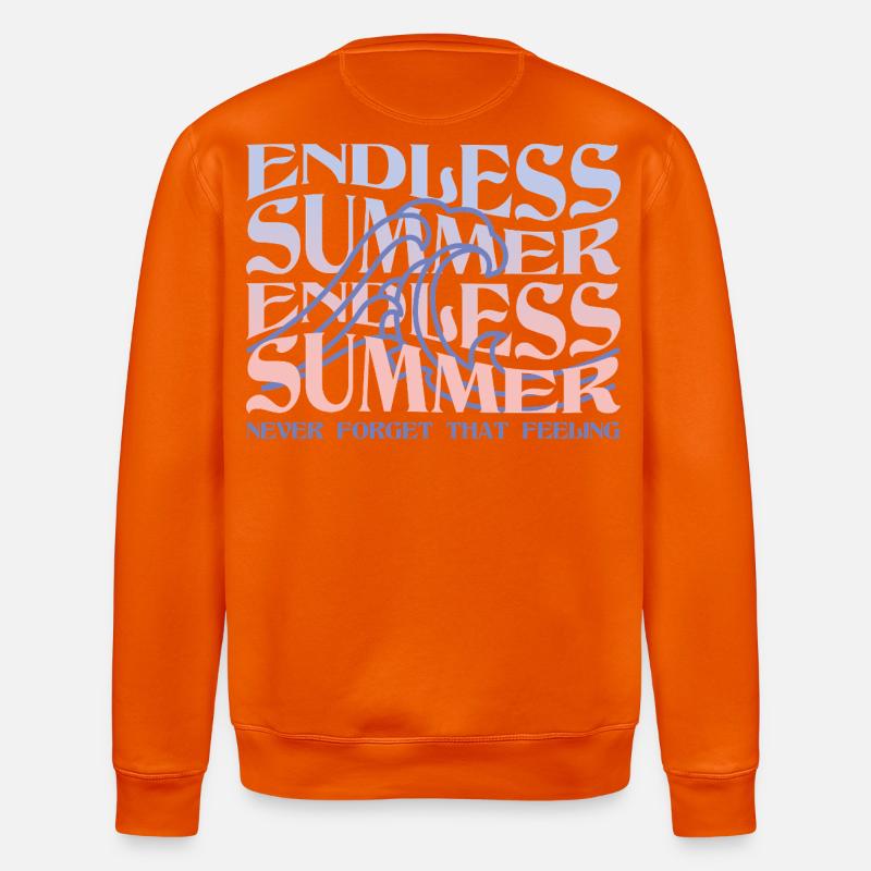 Endless Summer – Wellen & Beach Vibes - Stanley/Stella Unisex Bio-Sweatshirt ROLLER - Tieforange