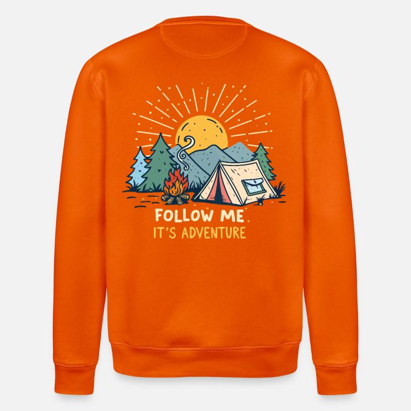 Camp-Abenteuer - Stanley/Stella Unisex Bio-Sweatshirt ROLLER - Tieforange
