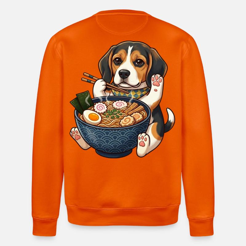 Beagle Ramen Papaws - Stanley/Stella Unisex Bio-Sweatshirt ROLLER - Tieforange