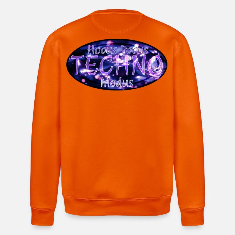 Hocus Pocus Techno Mode - Stanley/Stella ROLLER Unisex Organic Sweatshirt - bright orange