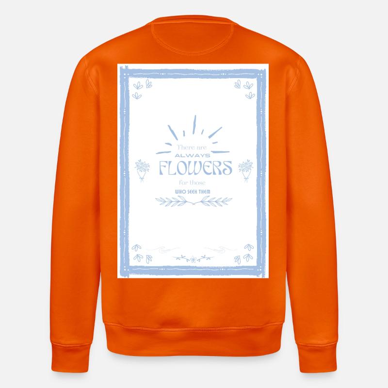 Citation de fleurs - Sweat bio ROLLER Stanley/Stella Unisexe - orange profond