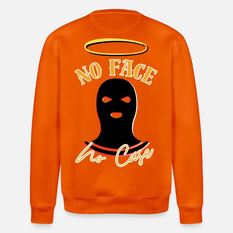 No face no case - Stanley/Stella ROLLER Unisex Organic Sweatshirt - bright orange