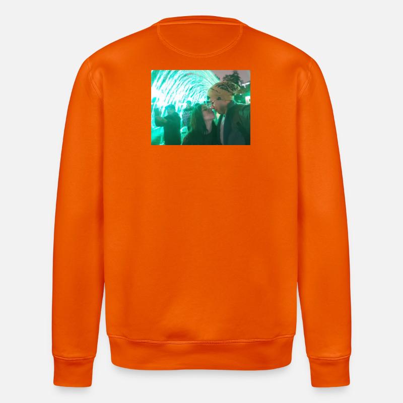 Baisers sous un néon vert - Sweat bio ROLLER Stanley/Stella Unisexe - orange profond