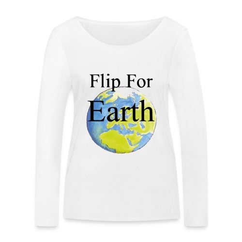 Flip For Earth T-shirt - Ekologisk långärmad T-shirt dam från Stanley & Stella