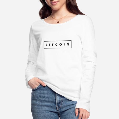 Bitcoin simple square - Økologisk Stanley & Stella langærmet T-shirt til damer