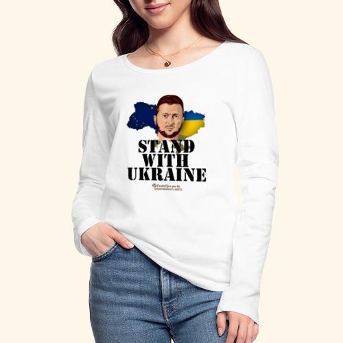 Alaska Ukraine Unterstützer T-Shirt Design - Stanley/Stella Frauen Bio-Langarmshirt