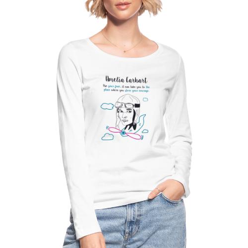 Amelia Earhart - Stanley/Stella Women's Organic Longsleeve Shirt
