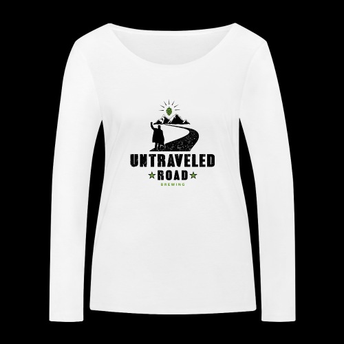 Untraveled Road Logo - black/small - Frauen Bio-Langarmshirt von Stanley & Stella