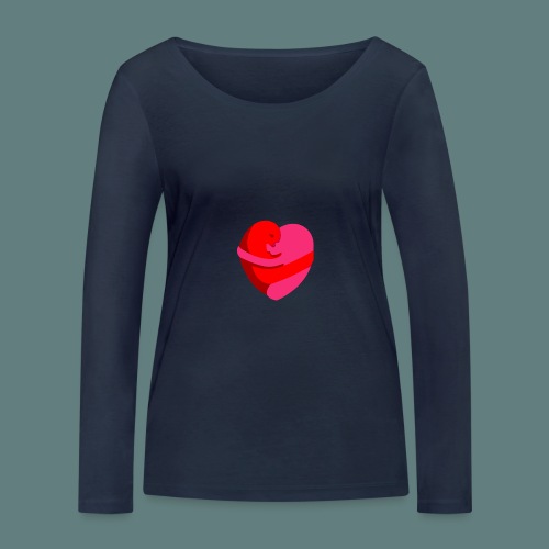 hearts hug - Maglietta a manica lunga ecologica da donna di Stanley & Stella