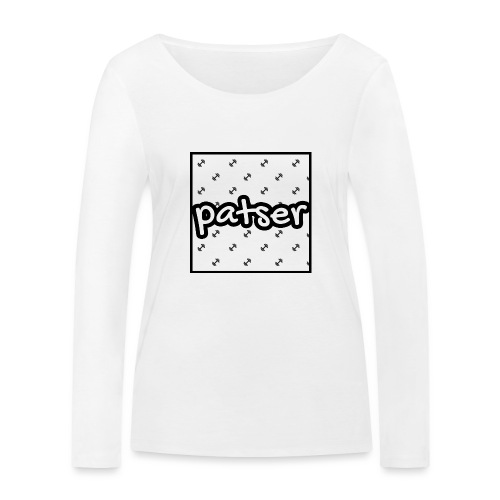 Patser - Basic Print White - Vrouwen bio shirt met lange mouwen van Stanley & Stella