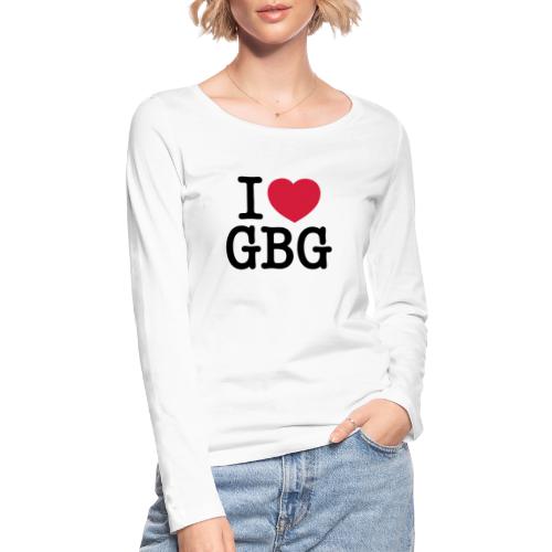 I love GBG - Ekologisk långärmad T-shirt dam från Stanley & Stella