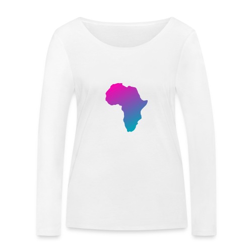 afrikanska logga 2 - Ekologisk långärmad T-shirt dam från Stanley & Stella