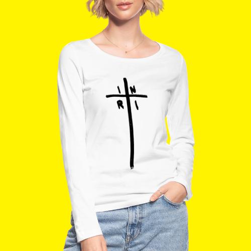 Cross - INRI (Jesus of Nazareth King of Jews) - Women's Organic Longsleeve Shirt by Stanley & Stella
