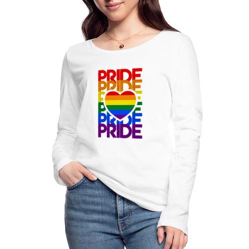 Pride Love Rainbow Heart - Stanley/Stella Frauen Bio-Langarmshirt