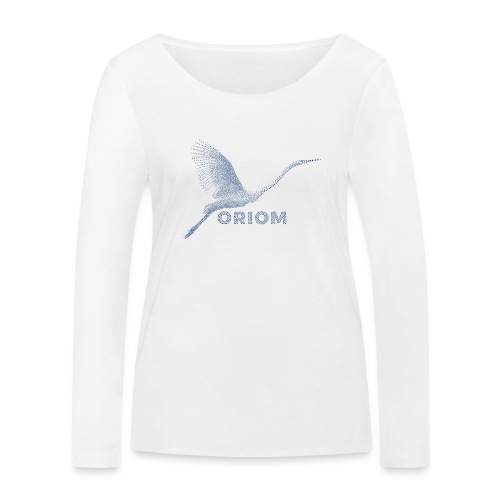 ORIOM - Kranich - blau - Frauen Bio-Langarmshirt von Stanley & Stella