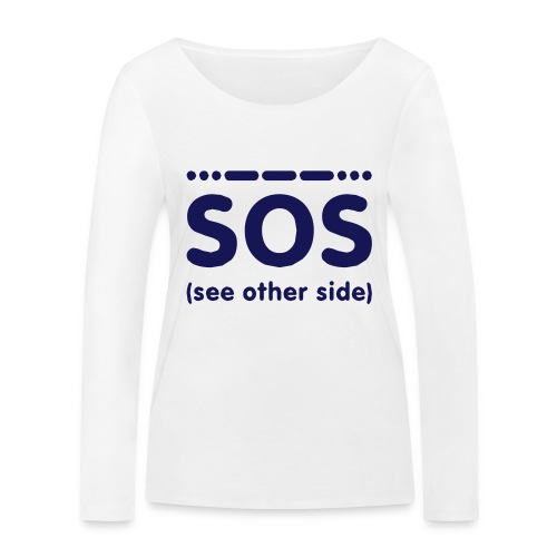 SOS - Vrouwen bio shirt met lange mouwen van Stanley & Stella