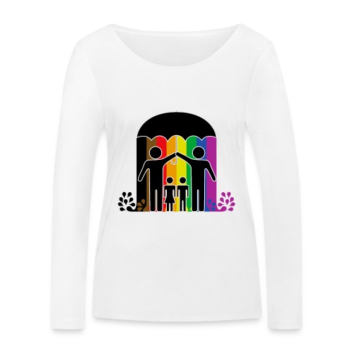 Pride umbrella 3 - Ekologisk långärmad T-shirt dam från Stanley/Stella