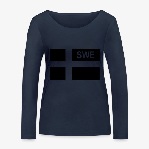 Swedish Tactical flag Sweden - Sverige - SWE - Ekologisk långärmad T-shirt dam från Stanley & Stella