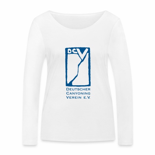 DCV T-Shirt Gründungslogo Blau und Schrift - Frauen Bio-Langarmshirt von Stanley & Stella