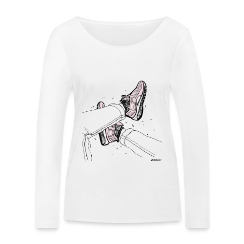 AM97 girlsinair - Økologisk langermet T-skjorte for kvinner fra Stanley & Stella