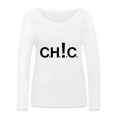 chic new black - Ekologiczna koszulka damska Stanley/Stella z długim rękawem
