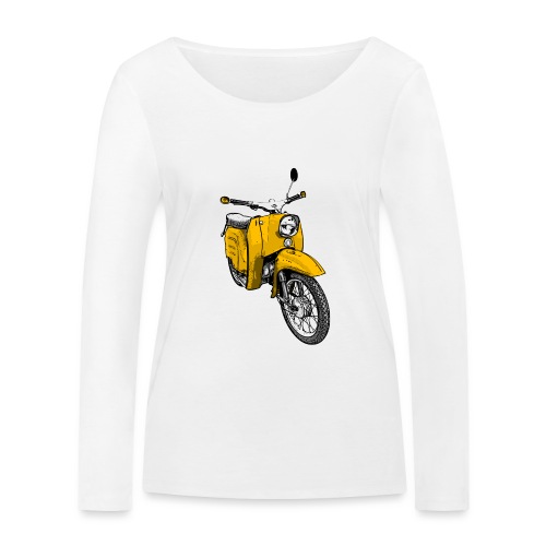 Schwalbenfahrer Shirt, gelbe Schwalbe - Stanley/Stella Frauen Bio-Langarmshirt