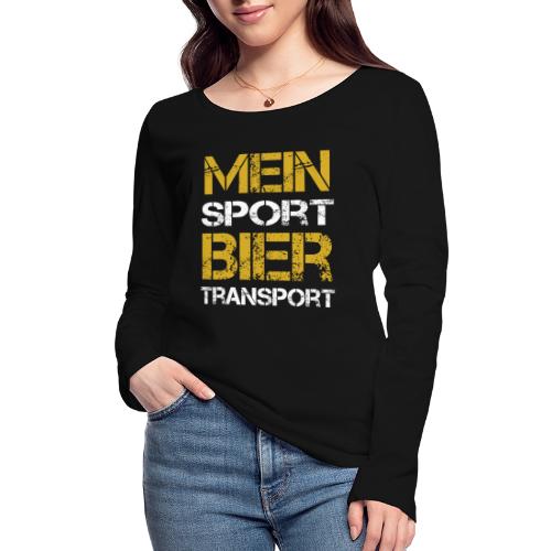 Mein Sport Biertransport - Frauen Bio-Langarmshirt von Stanley & Stella