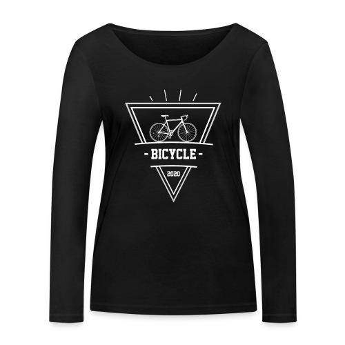 bicycle white - Ekologiczna koszulka damska Stanley/Stella z długim rękawem