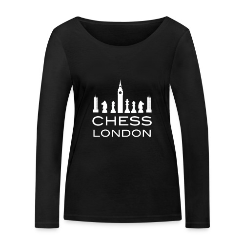 Schach London Weltmeister Schachfigur Geschenk - Frauen Bio-Langarmshirt von Stanley & Stella
