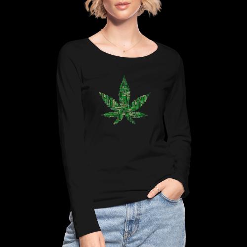 marijuana Leaf - Stanley/Stella Frauen Bio-Langarmshirt