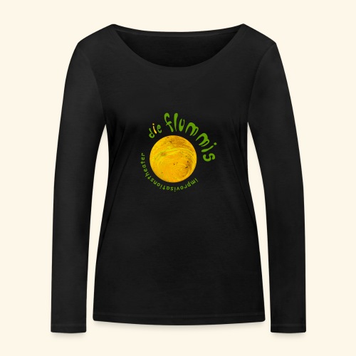 Flummi Logo rund gelb - Stanley/Stella Frauen Bio-Langarmshirt