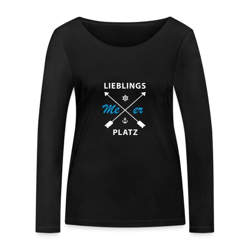 Lieblingsplatz Meer - Frauen Bio-Langarmshirt von Stanley & Stella