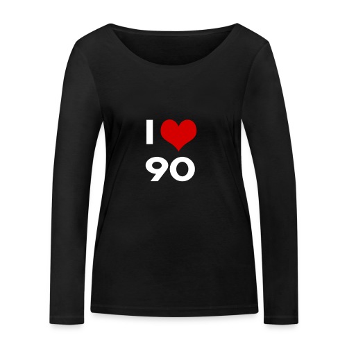I love 90 - Maglietta a manica lunga ecologica per donna di Stanley/Stella