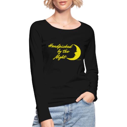 Handpicked design By The Night - Logo Yellow - Women's Organic Longsleeve Shirt by Stanley & Stella