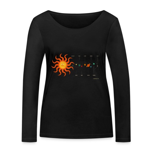 Solar System - Women's Organic Longsleeve Shirt by Stanley & Stella
