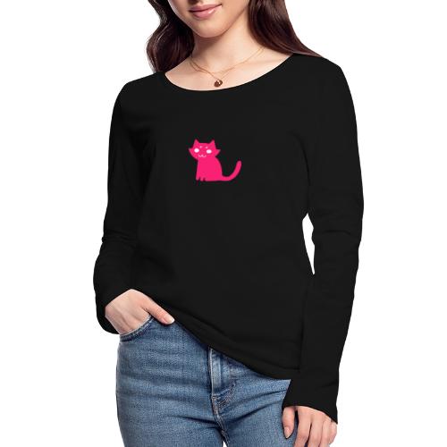 cat pink mutie by azilla2498 d4ushby - Stanley/Stella Women's Organic Longsleeve Shirt