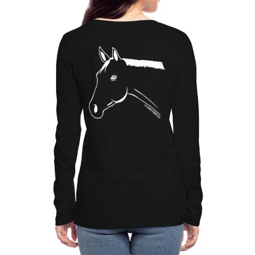 Pony Pferdekopf Reitbekleidung - Frauen Bio-Langarmshirt von Stanley & Stella