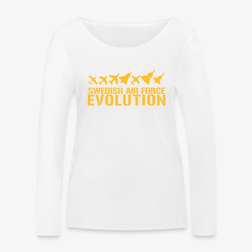 Swedish Air Force Evolution - Ekologisk långärmad T-shirt dam från Stanley/Stella