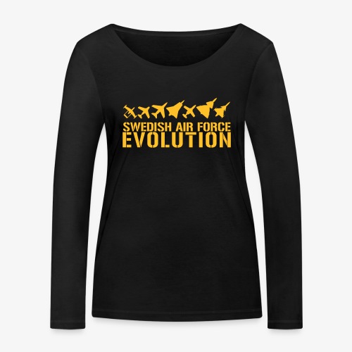 Swedish Air Force Evolution - Ekologisk långärmad T-shirt dam från Stanley & Stella