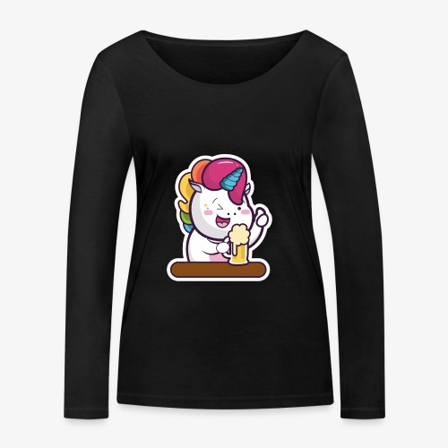 Funny Unicorn - Women's Organic Longsleeve Shirt by Stanley & Stella