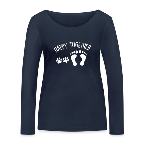 happy together dog - T-shirt manches longues bio Stanley & Stella Femme