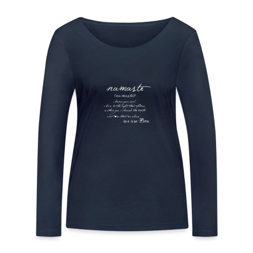 Yoga Namaste - Women's Organic Longsleeve Shirt by Stanley & Stella