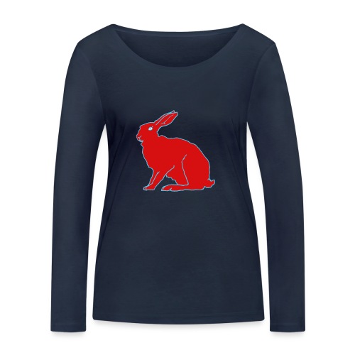 Roter Hase - Frauen Bio-Langarmshirt von Stanley & Stella