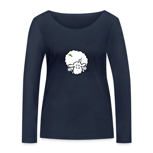 Juletræ får - Økologisk Stanley & Stella langærmet T-shirt til damer
