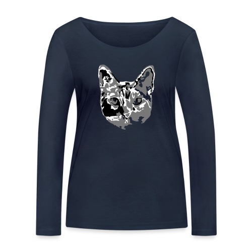 Katzenliebe - Frauen Bio-Langarmshirt von Stanley & Stella
