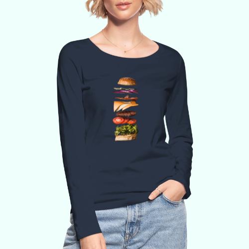 burger anatomie - Ekologiczna koszulka damska z długim rękawem Stanley & Stella
