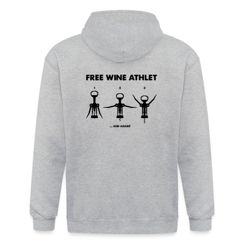 Free wine athlet - Unisex Heavyweight Kapuzenjacke